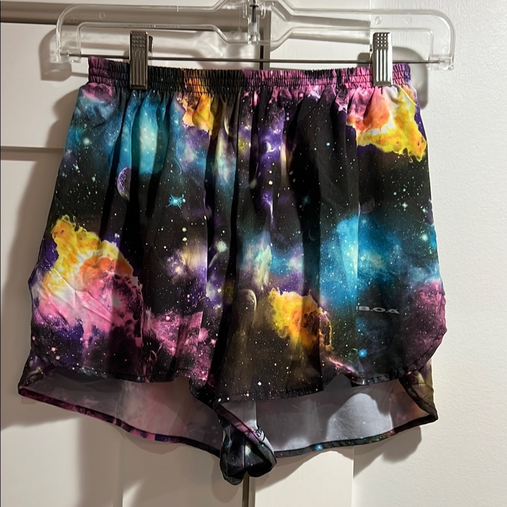 B.O.A.  Running shorts Galaxy Print